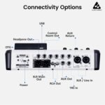 Audio Array 6-Channel Hybrid USB Summing Mixer | 4 Analog & 1in/2out USB Interface |192kHz/24Bit OTG Recording| 99 DSP FX| BT Connectivity | 2XLR Mic Inputs |Phantom Power| Hi-Z & Phone Out |M6 - Image 4