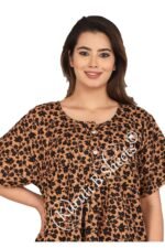 Kuruti B Sheets Cotton Nighty for Women — Printed Stylish Night Gown, Comfortable - Image 3