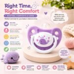 Babyholic Baby Pacifier for Infants, Soft Soothing Nipple with Easy-Grip Handle, Lightweight Comfort Soother for Newborn Baby Boys & Girls - Image 4