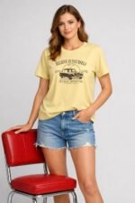 London Hills Women Cotton Printed T-Shirt Combo Pack of 3 | Loose Fit Half Sleeve Round Neck Graphic Tees for Girls & Ladies | Women’s Western Tops | Cute Trendy Print Summer Fashion T-Shirts - Image 7