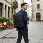 Impulse Empower Premium 25L Laptop Backpack for Men & Women, 15.6 Inch Laptop Bag with Padded Compartment, Office Backpack with Luggage Strap, Chest Strap & Organizer Pockets, Black - Image 4