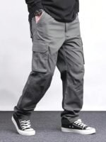 Lymio Cargo for Men | Cotton Cargo Pant | Lower for man | Comfortable Breathable Cargos for Casual, Office Wear | Pant for Men (46-49) - Image 3