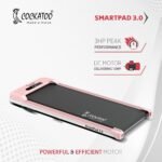 Cockatoo Smartpad 3.0 (3HP Peak) Walking Pad for Home with Remote, Max User Weight 90 Kg, Walkpad with Manual Adjustable 2 Incline Levels and 1-8 Km/Hr Speed Range, White and Pink - Image 2