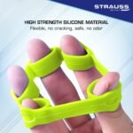 Strauss Finger Stretcher | Hand Strengthener for Carpal Tunnel Relief and Grip Strength | Silicone Finger Gripper and Finger Stretcher | Ideal for All Skill Levels | Set of 3 - Image 7