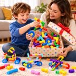 Toy Imagine 30+ Pipe Puzzle Blocks Set for Kids – Creative Building Toys for 3-8 Year Old Boys & Girls – Educational Construction Toy for Learning & Indoor Play – Multicolor Preschool Activity Game - Image 8