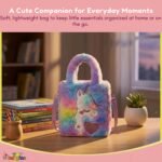 Toy Imagine Unicorn Sling Bag for Kids Birthday Gift for Girls Crossbody Bag for kids with Soft Fur Finish Baby Toddler Handbag Cute Princess Purse Mini Sling Bag for 3-12 Year Girls Fashion Accessory - Image 7