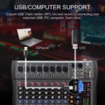 DIGIMORE Professional 8 Channel Mixer | 8 XLR + 6.35MM Input Ports | USB MP3 & BT Support | 48V Phantom Power | Delay & Repeat FX | Stereo Output | Headphone, Aux, EFF Outs (D-260) - Image 2