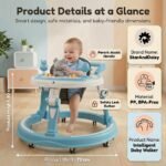 StarAndDaisy Baby Walkers for 9 Months + Or 6-24 Month Baby Boy Girl /360°Walker for Kids with 7 Level Height Adjustment/Walker for Baby with Switchable Food & Musical Toy Tray. - Image 6