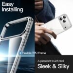 JETech 5 in 1 Case for iPhone 17 Pro Max, Anti-Yellowing, Clear - Image 4