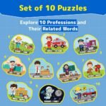Kids Puzzleup Learn Professions,10-In-1 Entry Level Puzzle,45 Big Size Jigsaw Pieces,Montessori Educational Toy To Improve Memory & Unlock New Words,Gift For Boys & Girls Age 3,4 & 5 Yrs - Image 4