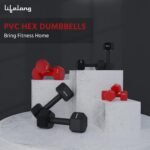 Lifelong PVC Hex Fixed Dumbbells Pack of 2 (1kg*2) Black Color for Home Gym Equipment Fitness Barbell|Gym Exercise|Home Workout, Gym | Weights for Men & Women - Image 7