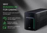 APC Easy UPS BVX2200LI-IN 2200VA Gaming UPS Power Backup | Gaming PC, PlayStation, Xbox & Consoles | Long Battery Backup | Voltage Protection for High Performance Setups | 2 Year Warranty - Image 5