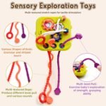 TEC TAVAKKAL Montessori 7 in 1 Baby Sensory Toy for Kids - Educational Learning Shape Sorter, Activity Stacking, Interactive Fine Motor Skill Development - Multicolor - Image 4