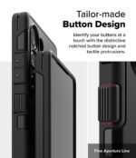 Ringke PC Alles for Samsung Galaxy S25 Ultra Case Back Cover [Strong Magnet] [Built-in Kickstand] Shockproof Protection Bumper with Adjustable Angle Stand Compatible with Magnetic Accessories-Black - Image 9