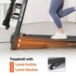 Maxpro Manual Incline Treadmill for Home – Pace Pro PTM605M | 6-Level Incline | 5 HP Peak DC Motor | 14 km/h Speed | 110 kg User Weight | Foldable Walking & Running Machine, FitShow App - Image 3