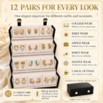 Shining Diva Fashion 12 Pairs Set Earrings for Women Girls with Stylish Organizer Box | Valentine Birthday Rakshabandhan Gifts for Girls Girlfriend Wife Sister - Image 8