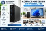 TECHSUPPORT Mini Desktop PC, Core i3 4th Gen, 4GB RAM, 128GB SSD, Windows 11 Pro, Office 2024, HD Graphics, WiFi, Compact Business & Office Computer | 1Year Onsite Warranty - Image 7