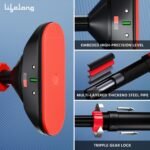 Lifelong Adjustable Pull-Up Bar for Home Gym | No Screws Hanging Bar, Adjustable Length (74-97cm), Doorway Chin-Up Bar, Gym Equipment for Men Workout, Strength Training. Weight Capacity (200kg) - Image 6