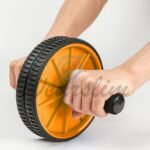 Wearslim® Professional Non-Slip Handles Double Wheel Ab Roller with Knee Mat, Abdominal Workout Equipment for Men and Women Exercise - Yellow - Image 5