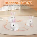 Kidology Electronic Bunny Toy for Kids | Hopping & Jumping Rabbit with Moving Ears, Nose & Tail | Soft Plush Animal Toy | Interactive Walking Toy | Gift for Boys & Girls - Image 5