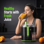 Rico 350W Electric Juicer made with Japanese Technology | ISI Marked & Fully Automatic | Portable, Compact Design, Slow Juicing Process to Extract Maximum pulpy Juice from Fruits & Vegetables - Image 4