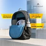 Aristocrat Lava 25L Laptop Backpack (Upto 17"), 2 Compartments, Black-Brown - Image 4