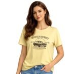 London Hills Women Cotton Printed T-Shirt Combo Pack of 3 | Loose Fit Half Sleeve Round Neck Graphic Tees for Girls & Ladies | Women’s Western Tops | Cute Trendy Print Summer Fashion T-Shirts - Image 2