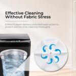 Midea 7.5 Kg 5 Star Fully Automatic Top Load Washing Machine, Spiral Stream Tub, Dual Waterfall, 6 Petal Pulsator, Magic Filter (MWMTL075FP0PNMB, Auto Restart, Mid Black) - Image 6