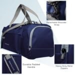 TRAVALATE 45L Ultra-Light Travel Duffle Luggage Bag Organizer - Navy Blue - Image 6