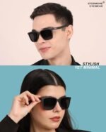 EFERMONE® Polarized Sunglasses for Men and Women 100% UV Protection Outdoor Travelling Sports Bikes Cars Driving and Hiking (Square | Medium) - Image 6