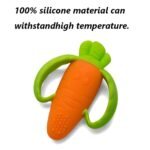 Good Bites Textured Carrot Teether 6 to 12 Months with Storage Case, BPA Free Teething Toy for Babies with Textured Surface for Soothing Gums. Babies 0-6 Months 100% Food Grade - Image 4