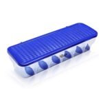 RILION Multipurpose 6-in-1 Masala Box for Kitchen| Airtight BPA-Free Plastic 6 Section Storage Container with 6 Spoons, 1800 ml Transparent Pickle Box for Spices| Dry Fruits, Snacks Pack Of 1 Blue - Image 2