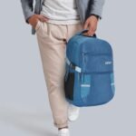 Safari Omega Spacious/Large 5 Compartment Laptop Backpack With Raincover, College Bag, Travel Bag For Unisex, Teal, 30 Litre - Image 8