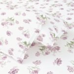 haus & kinder Bedsheet for Double Bed | 186 TC Pure Cotton Queen Size Bed Sheet with 2 Pillow Covers (100 x 90 Inches) | Soft Breathable Fabric - Lilac Dream - Image 3