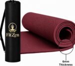 Yoga mat for Women & Men EVA Material 6mm Anti-Slip Mat for Workout|Exercise Mat For Home Gym | Yoga Mat-For Gym-Workout and Yoga Exercise (Maroon, 6mm) - Image 3