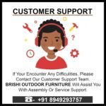 BRISHI Outdoor 4 Seater Sofa Set | Balcony Sofa | Patio Furniture Sets | Conversation Sets | Braid & Rope Garden Sofa Set (Tan-Black) - Image 9