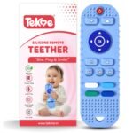 tekme Silicone Remote Teether For Baby, For 3+ Months Baby, Helps Biting Skills Development, Teething Toys For Babies And Toddlers (Blue) - Image 2