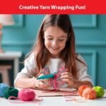 Chalk & Chuckles Art & Craft Kit for Kids, Make Your Own Yarn Bird Hanging - Image 2