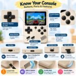 Rechargeable Pocket Video Game Console SUP 400 in 1 Retro Handheld Gaming Console with Built-in Classic Games, TV Output, Rechargeable Battery, (Any Color) - Image 4