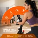MAXPRO MP007 Spin Bike | Exercise Cycle for Home | 100KG Capacity | 8KG Flywheel | Adjustable Resistance | Silent Belt Drive |4way Adjustable Comfortable Seat Cushion | Indoor Cardio Workout Fitness Bike - Image 6