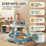 StarAndDaisy Baby Walkers for 9 Months + Or 6-24 Month Baby Boy Girl /360°Walker for Kids with 7 Level Height Adjustment/Walker for Baby with Switchable Food & Musical Toy Tray. - Image 3