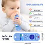 tekme Silicone Remote Teether For Baby, For 3+ Months Baby, Helps Biting Skills Development, Teething Toys For Babies And Toddlers (Blue) - Image 3