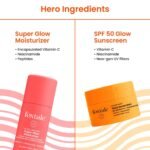 Foxtale Glow On Heartbeat Skincare Gift Set | Hydrating Cleanser, 12% Niacinamide Serum, Super Glow Moisturizer & SPF 50 Glow sunscreen | Travel-Friendly Kit for Radiant Skin | for Men & Women - Image 6