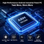 15.6" All-in-One Industrial Desktop PC Fanless, Android 12 Touchscreen Computer with Pivoting VESA Mount Rugged RK3399 Tablet, 4GB RAM 64GB ROM, 1920 x 1080 IPS, USB 3.0, Gigabit Ethernet, Type-C - Image 5