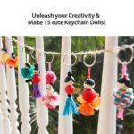 Chalk and Chuckles Keychain Dolls Art and Craft Kit for Girls 9-12 Years - Image 2