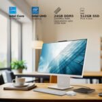 Lenovo IdeaCentre AIO Intel Core i5-13420H 24" FHD (24GB RAM/512GB SSD/Win11/Microsoft 365 Basic + Office Home 2024/3Wx2 Harman/Wireless EOS Keyboard & Mouse,Grey) All-in-One Desktop - Image 5