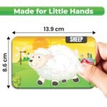 My Starter Jigsaw Puzzle - Animals & Colors| 2-Piece Puzzle for Kids Age 2,3,& 4 yrs| Montessori Educational Toy Set of 20 Puzzle, 40 Big Pieces| Return & Birthday Gift for Boys & Girls - Image 4