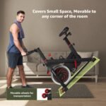 MAXPRO MP20 Spin Bike | Exercise Cycle for Home | 120KG Capacity | 8KG Flywheel | Adjustable Resistance | Silent Belt Drive | Comfortable Seat Cushion | Indoor Cardio Workout Fitness Bike - Image 8