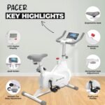 Durafit91™ Pacer Spin Bike for Home Workout| 7 Kg Fly Wheel | 100 kg Max Weight Capacity | 5 Level Magnetic Resistance | Adjustable Seat & Handle bar | LCD Display - Image 8