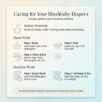 Blushbaby Cloth Diapers for Babies – 2 Reusable Diaper Pants with 2 Free Inserts for 3 Months - 3 Years | Washable Dry Feel Pads | Waterproof | Leak Proof | Quick Dry | Adjustable Free Size | Eco Friendly - Image 8